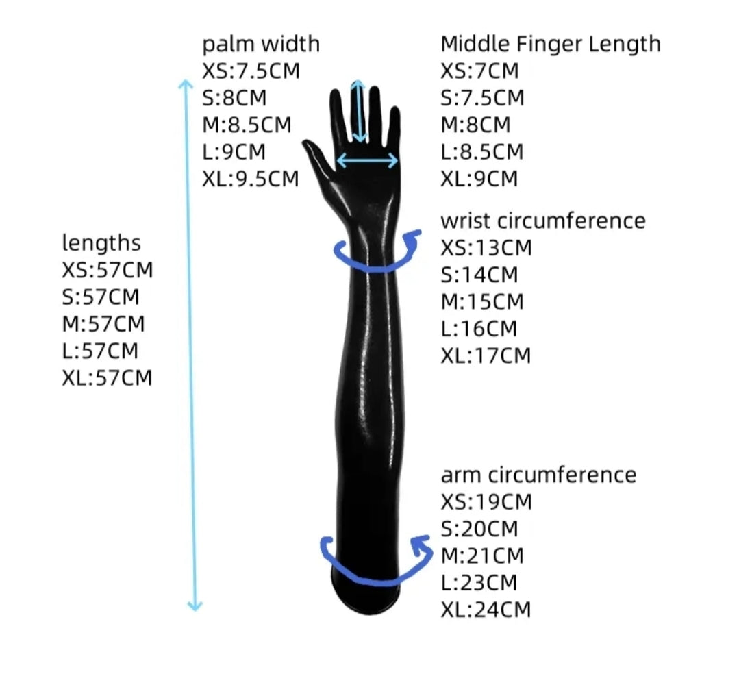 Arm Length Latex Gloves